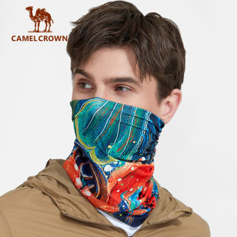 Camel Crown Khăn Mặt Tay Lái Cổ Cho Nam Khăn Quàng Mỏng Thể Thao Mặt Nạ Chống Nắng Mùa Hè Bằng Lụa Băng Đô Chống Tia Cực Tím