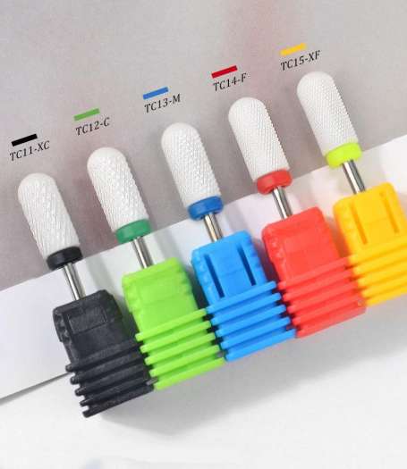 Đầu mài sứ (đầu mài dũa móng, phá móng) đủ kích cỡ (XF, F, M, C, XC)