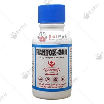 Diệt Ruồi Muỗi Kiến Gián Rận Ve Ghẻ Bọ Chét Mòng Mạt Gà Hantox 200 100ml