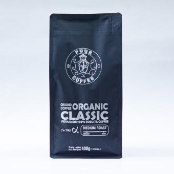 Cà phê Robusta nguyên chất 400g - Puur Coffee