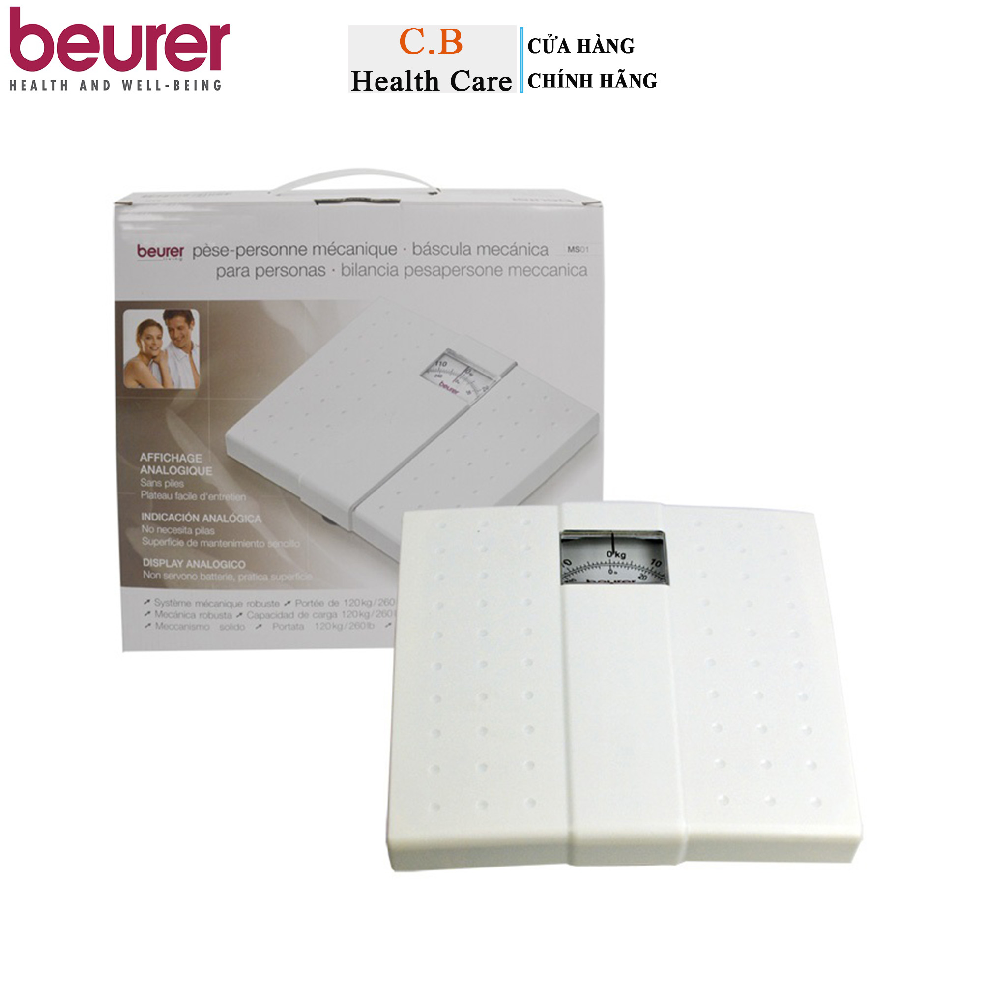 Cân cơ học beurer ms01