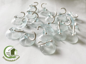 Hít kính treo đồ - móc treo tường kính - móc treo đồ dán kính - Bịch 10 cái