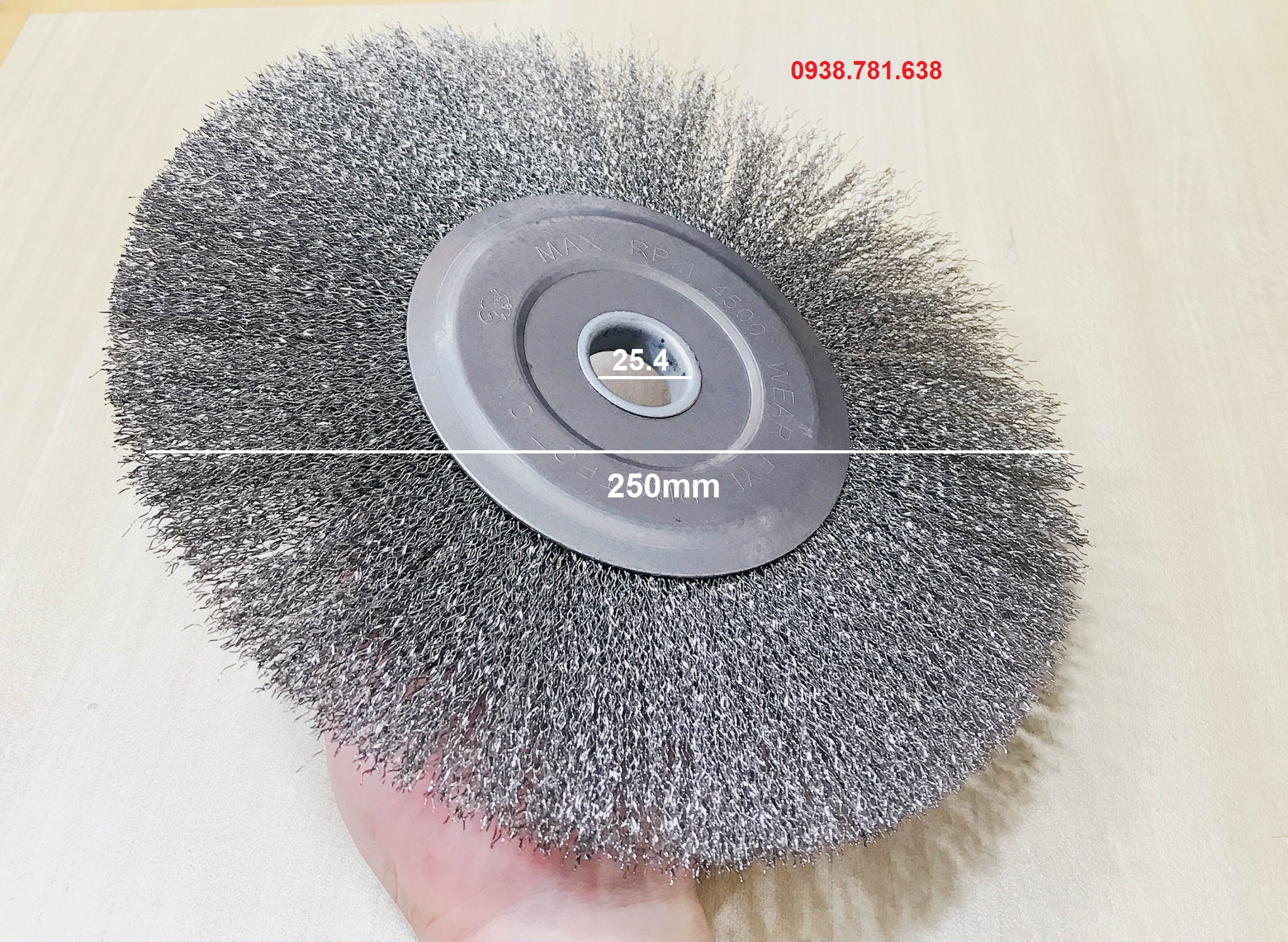 Bánh cước inox 250x10x25.4