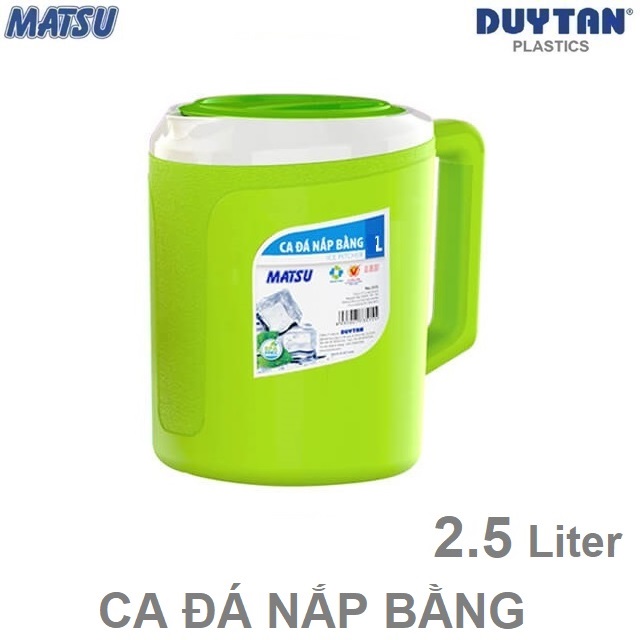 Ca đá 2.5 lít duy tân matsu nắp bằng