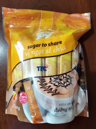 Đường que tinh luyện Biên Hòa gói 300g (50 que x 6g)