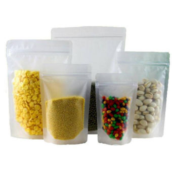 Combo 10 Chiếc Túi Zip Đáy Đứng 1 Mặt Trong 1 Mặt Bạc Đủ Size