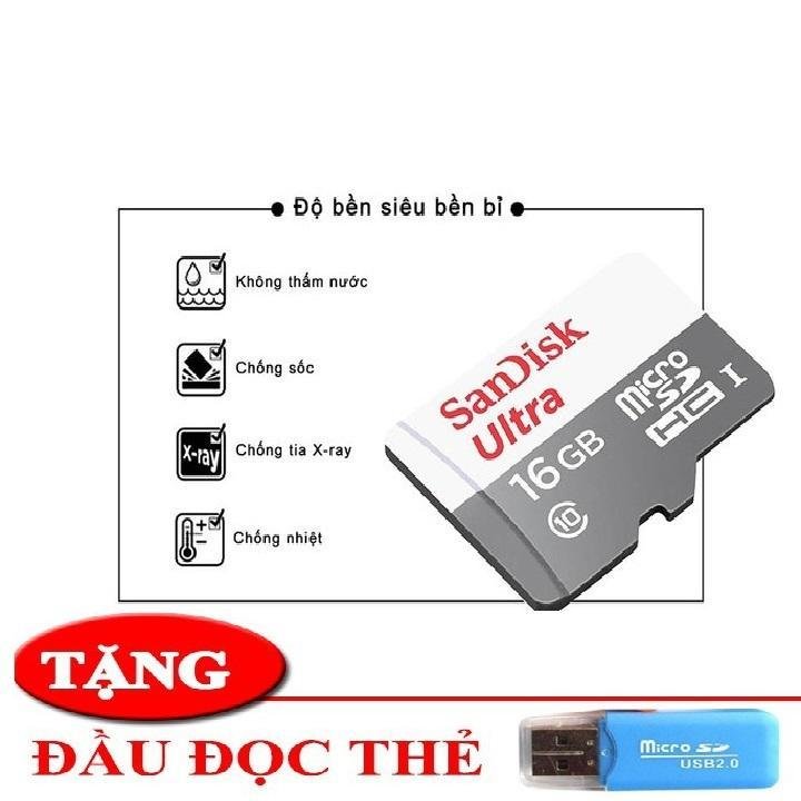 Thẻ nhớ sandisk ultra microsdhc class10 80mb/s 16gb chính hãng
