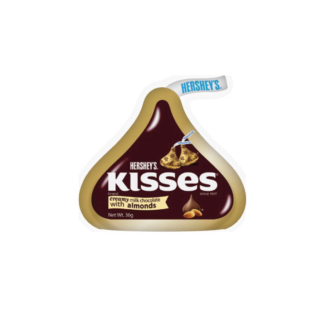 Kẹo socola Hershey s Kisses kem sữa hạnh nhân 36g