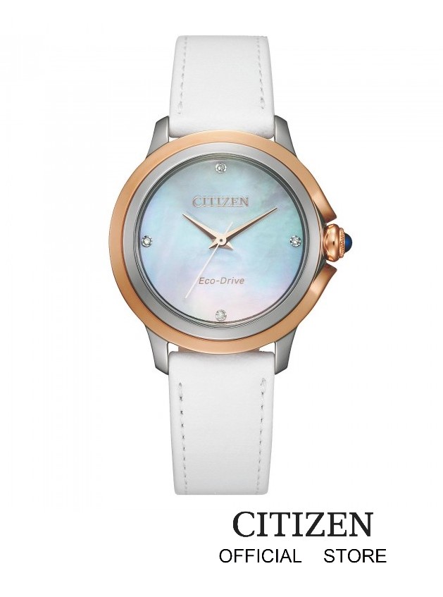 CITIZEN นาฬิกาข้อมือผู้หญิง Eco-Drive EM0796-08Y Lady Watch ( พลังงานแสง ) ราคา 7,950 บาท*ส่งฟรี