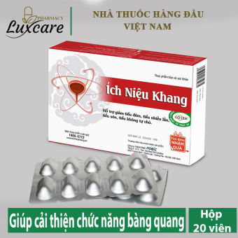 Ích Niệu Khang - Hỗ trợ giảm tiểu đêm hạn chế tiểu nhiều lần (Hộp 20 viên)