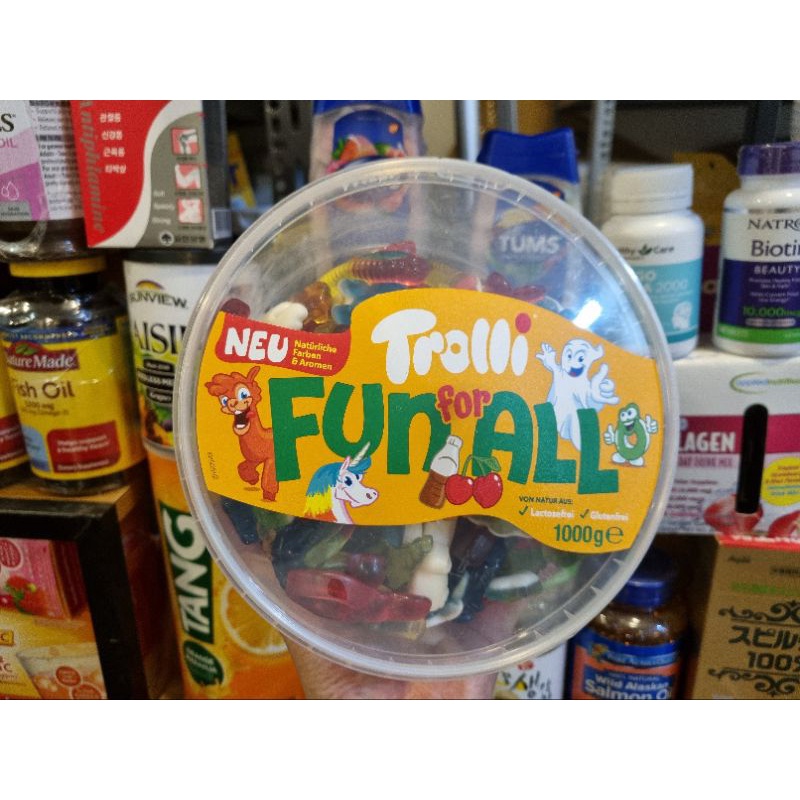 Kẹo dẻo trolli fun for all 1kg - đức