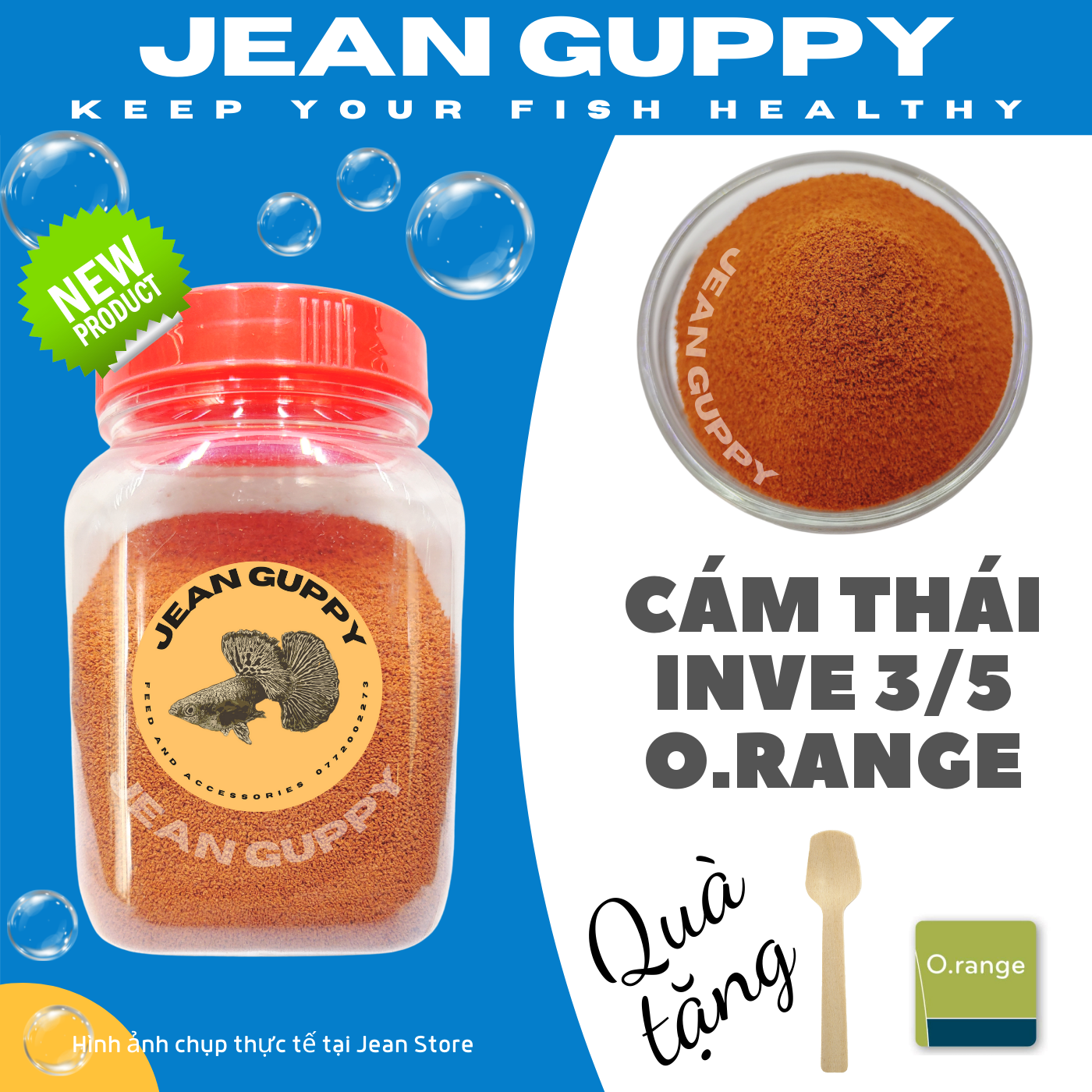 Cám thái inve nrd 3/5 - 100gr - thức ăn cá cảnh