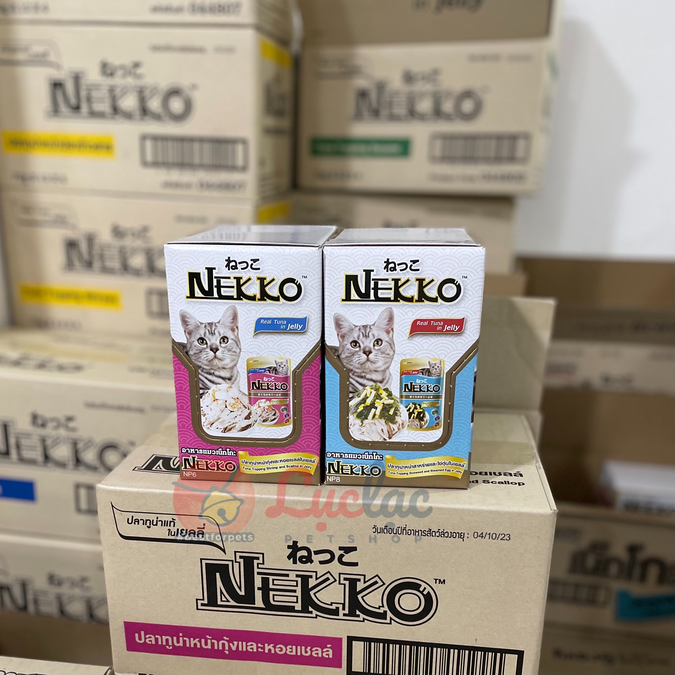 1 Thùng 48 gói pate Nekko nhập khẩu Thái Lan cho mèo - gói 70g