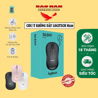 Chuột không dây logitech m220 không tiếng ồn TẶNG PIN