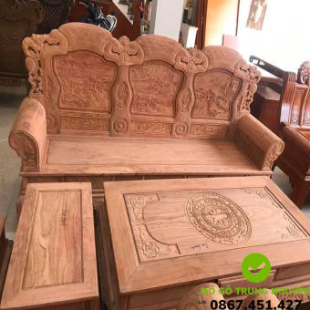 bàn ghế khổng tử gỗ hương đá