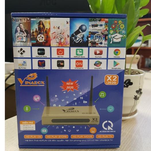 Android TV Box VINABOX X2-2020: Phiên bản mới Android 7.1.2  thiết kế sang trọng  2 râu Anten bắt Wifi khỏe