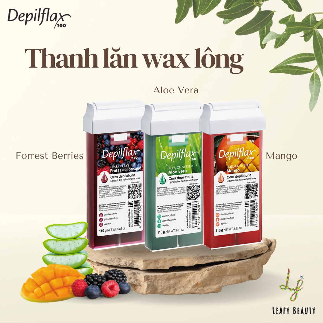 [𝐓𝐡𝐚𝐧𝐡 𝐥𝐲́] - Thanh lăn wax lông Depilflax100, Starpil Tây Ban Nha