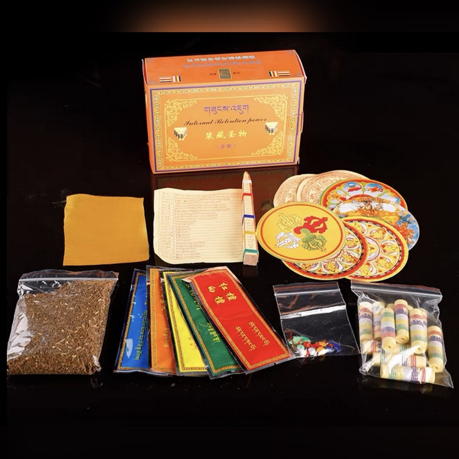 Bộ yểm tâm tượng pháp bảo mật tông, tâm toma, bát hương …