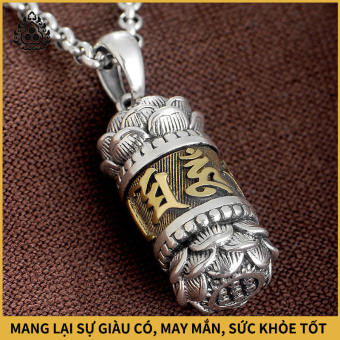 HR-S990 Bạc Lăng Nghiêm Thần Chú Mặt Dây Chuyền Nữ Bùa Hộ Mệnh Vòng Cổ Bóng Đá Nam Bạc Mặt Dây Chuyền Cặp Đôi Quà Tặng May Mắn