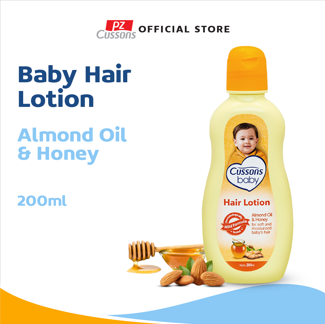 Cussons Baby Hair Lotion Almond Oil Honey Losion Rambut Bayi