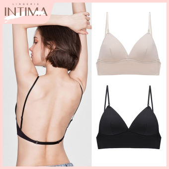 INTIMA Front Buckle Push Up Bra for Women on Sale Solid Color Simple  Bralette Student Lingerie No Wire Underwear A B Cup