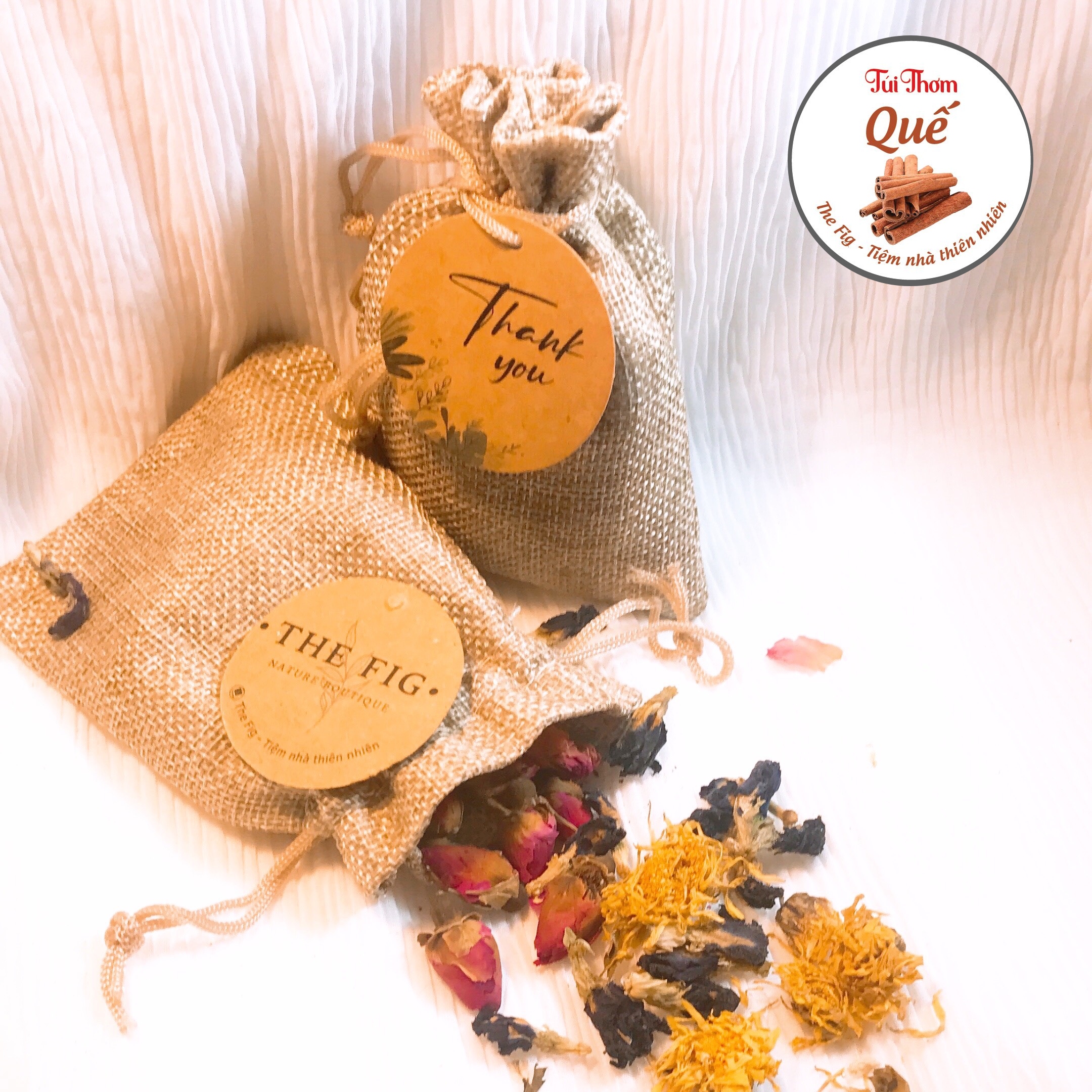 Túi thơm thảo mộc hương Quế The Fig, để ở phòng, tủ quần áo, xe hơi