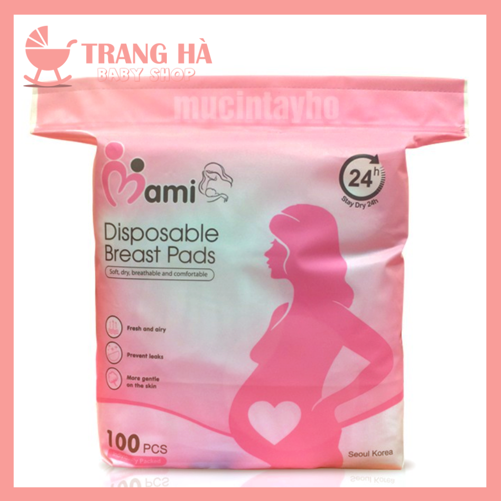 Hộp 100 Miếng Lót Thấm Sữa MamiCare Chống Tràn, Siêu Thấm, Siêu Mỏng Cấu Tạo 3D Thoáng Khí