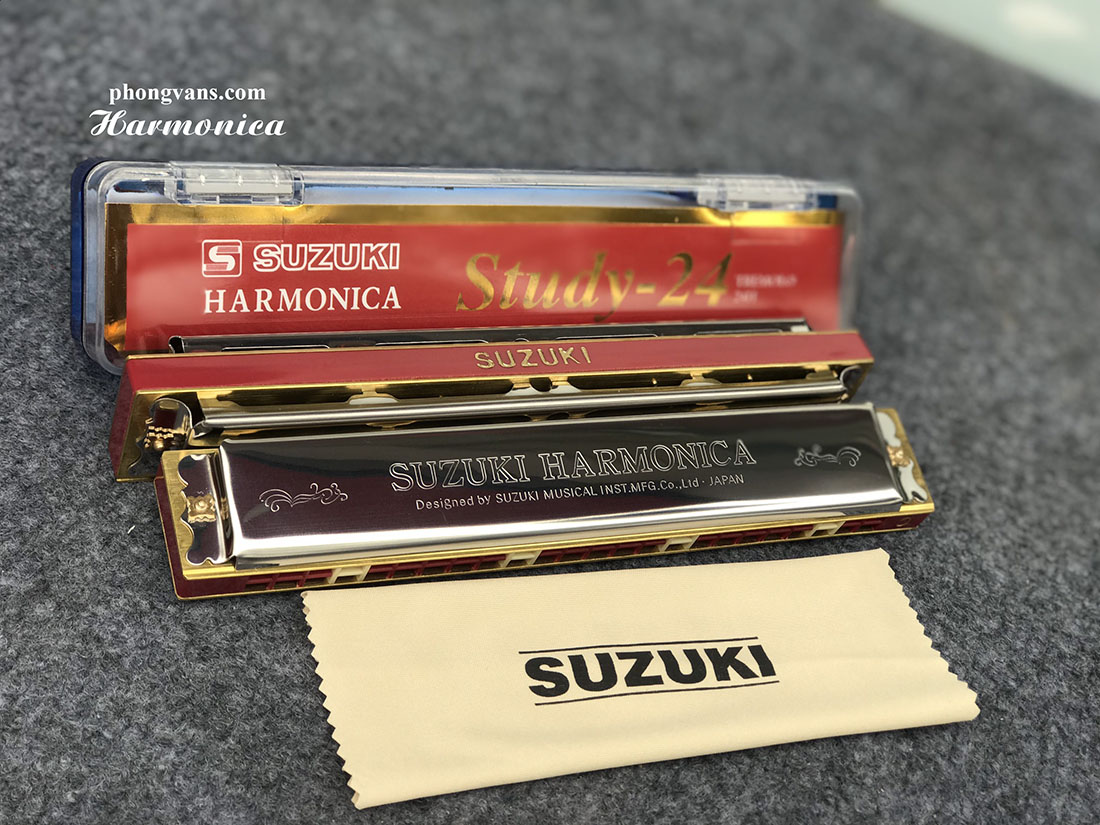 Kèn harmonica tremolo study 24 lỗ