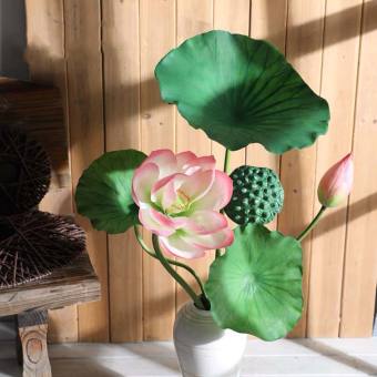 Đài Sen, Lá Sen, Nụ Sen Gương Sen Giả Trang Trí