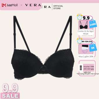 Áo ngực Misaki mút mỏng cúp ren phối dây lưng ren - 1003