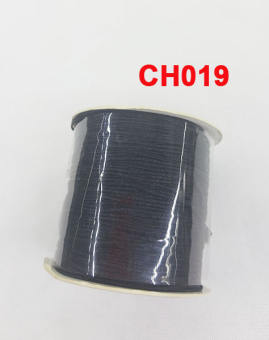 Cuộn dây vải thun màu đen đan vòng tay