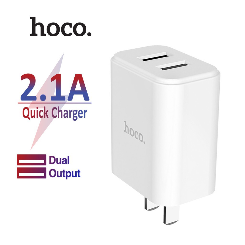 Củ sạc hoco c62/c62a 2 cổng sạc chính hãng hoco