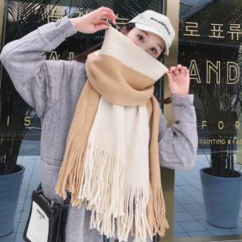 Khăn Len Đan Lông Cừu phong cách Ullzang RIN Hàn Quốc siêu ấm cực Hot