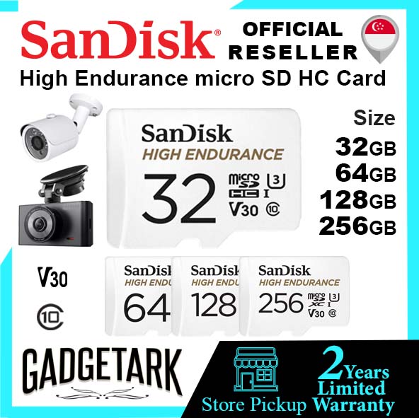 SanDisk 32GB I 64GB I 128GB I 256GB MAX Endurance microSDXC Card