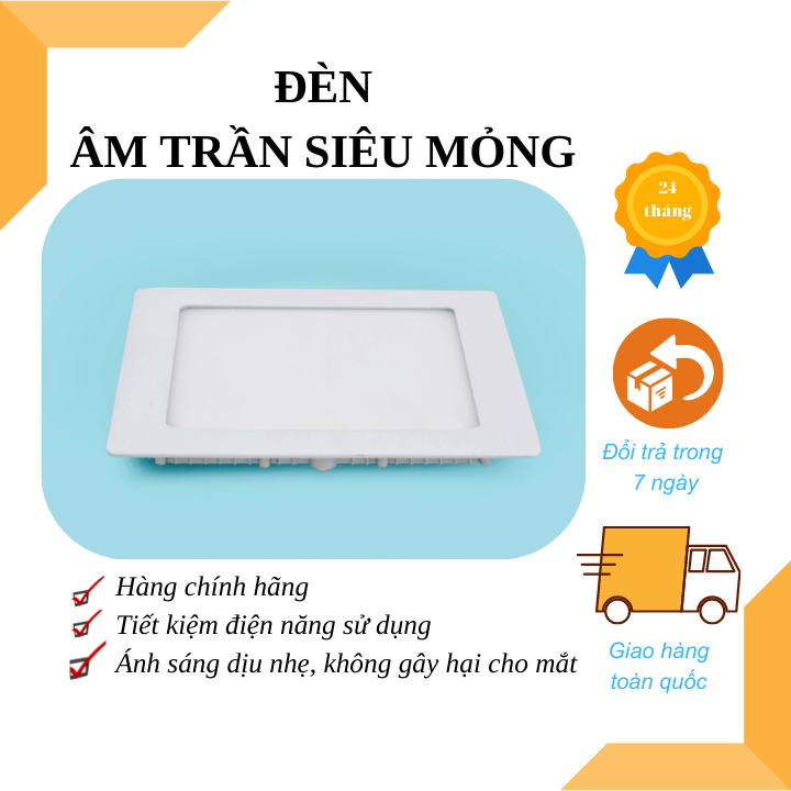 Đèn led âm trần thạch cao 4w sm sáng vàng φ90 - md02