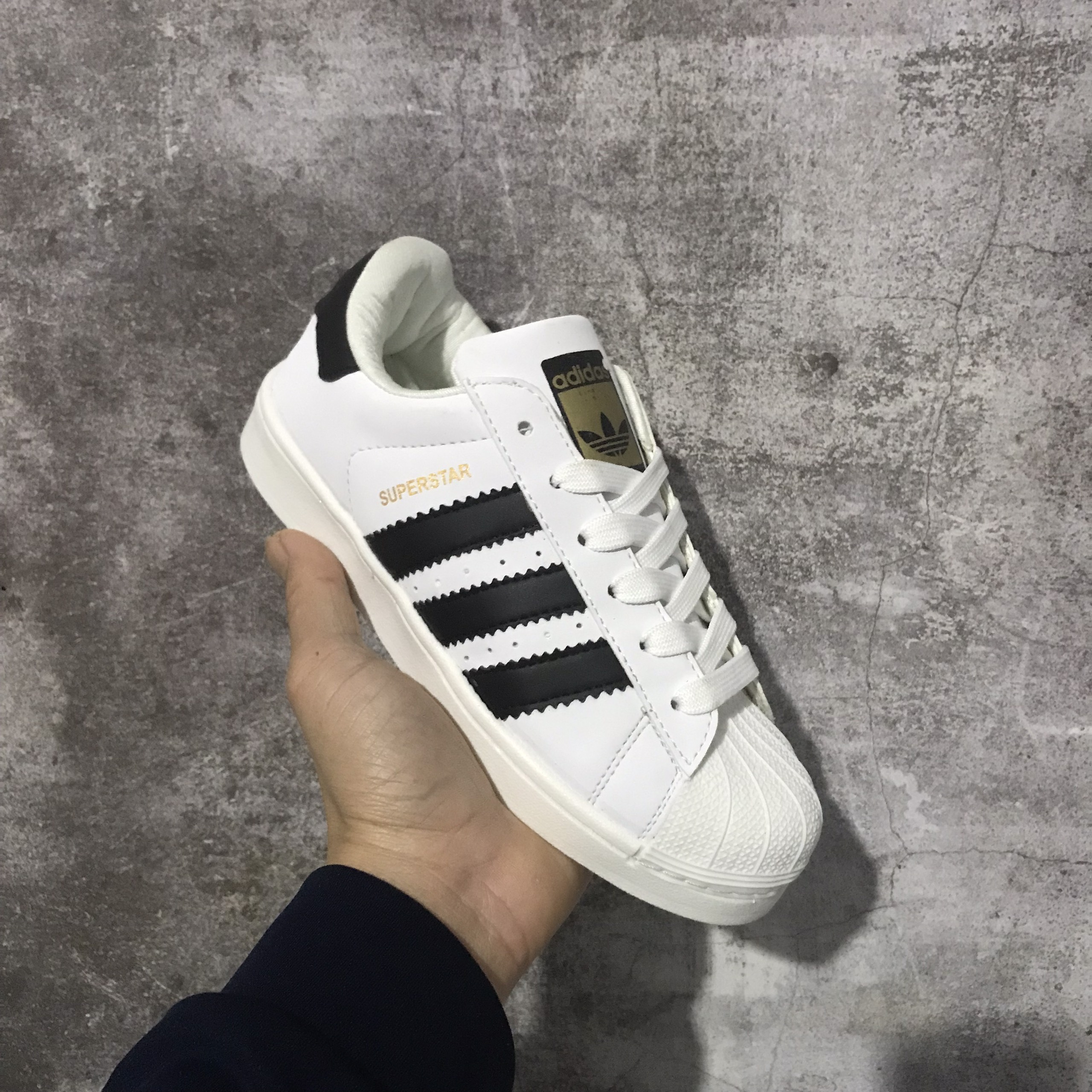 Giày Super star trắng sọc đen Hot trend, Giày thể thao sneaker superstar trắng dành cho nam nữ