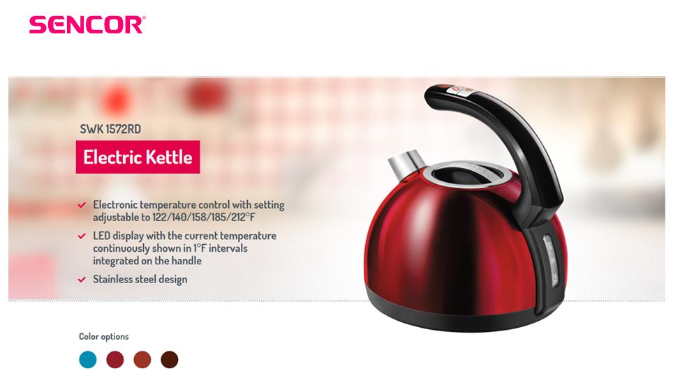 red led kettle