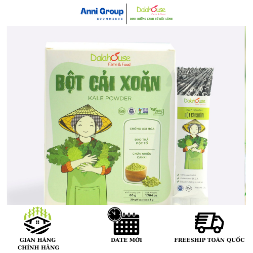 [HCM]Bột Rau Củ Dalahouse - Bột Rau Cải Xoăn ( Kale ) - Rau Xanh Chứa Nhiều Vitamin - Giúp Làm Đẹp Da Hỗ Trợ Mát Gan Thanh Lọc Cơ Thể - Tiêu Chuẩn FDA Hoa Kỳ - NPP Anni Store