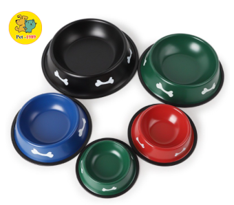 Bát inox hình xương Đựng Thức Ăn Chó Mèo cho Chó Mèo