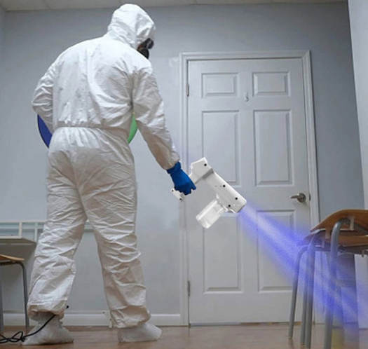 Súng Phun Khử Khuẩn cầm tay Nano K6  Tích Hợp 6 đèn UV diệt 99% vi khuẩn Máy Phun Khử Khuẩn Xịt Diệt Virus Chống Vi Khuẩn