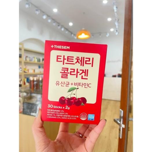 Bột Collagen UốngCHERRY THE SAEM Hàn Quốc – 30 Gói