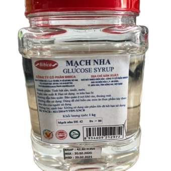 Đường Mạch Nha Bibica có 2 size hộp 500gr/ 1kg (Glucose Syrup)