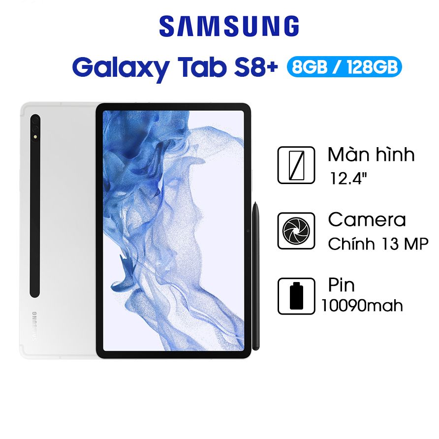 Máy tính bảng Samsung Galaxy Tab S8+ 5G 8GB/128GB - Hàng Chính Hãng