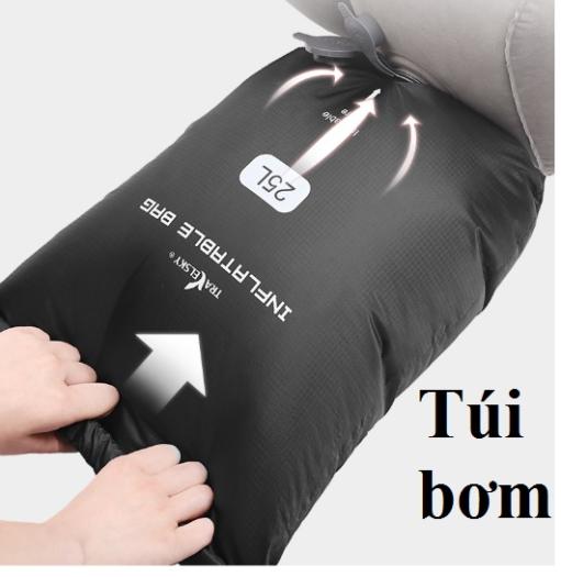 Bục kê chân. gối gác chân du lịch, văn phòng có túi bơm