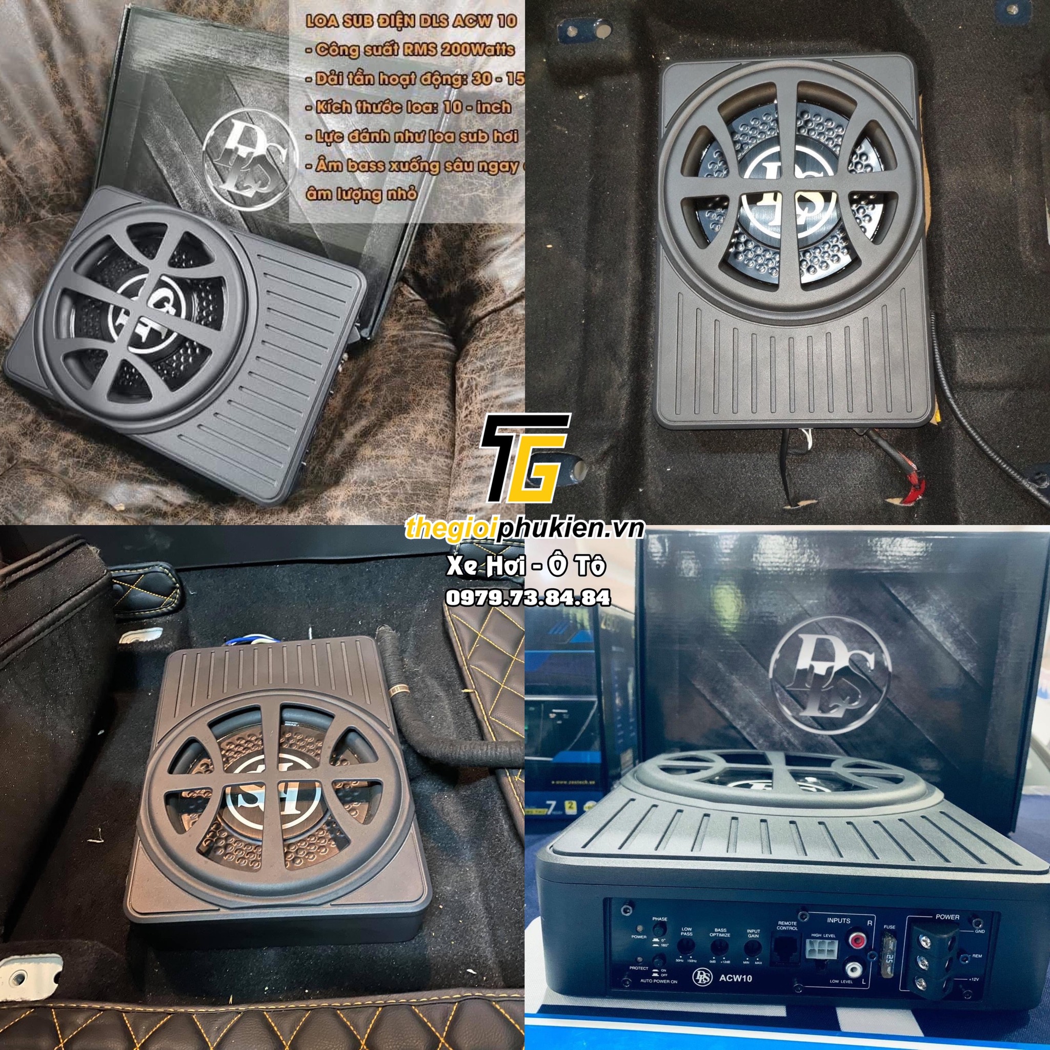 Loa SUB trầm gầm ghế DLS ACW10 Thuỵ Điển