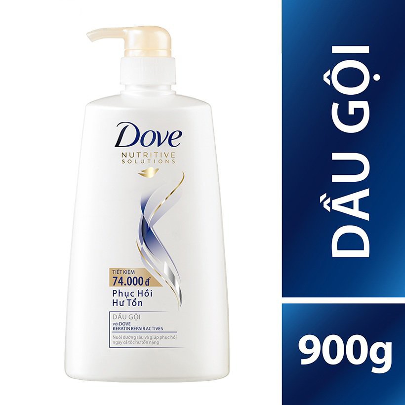 Dầu gội dove phục hồi hư tổn 900g
