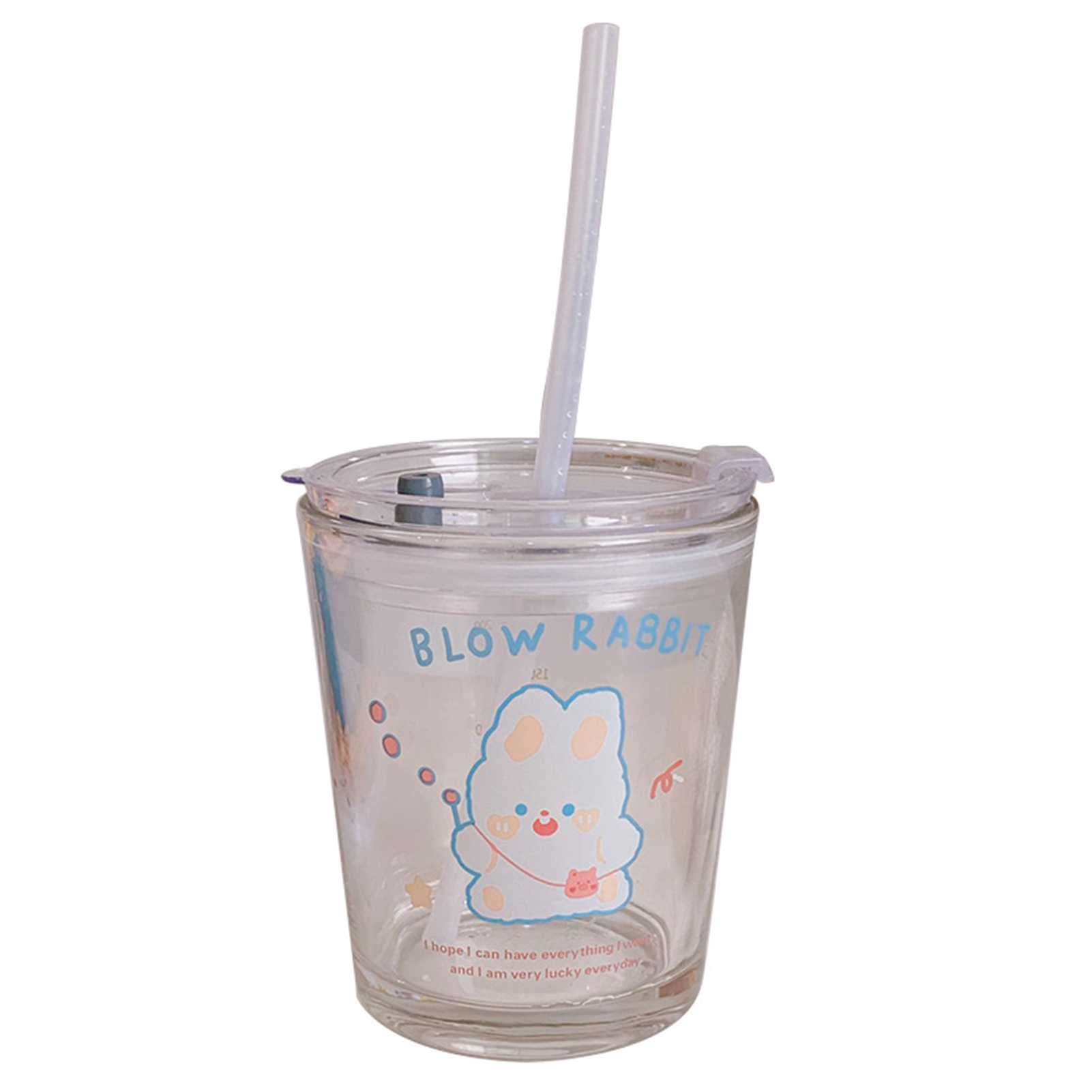 BlueH Cốc Uống Nước Cốc Có Ống Hút Uống Trà Sữa Cà Phê Dung Tích Lớn