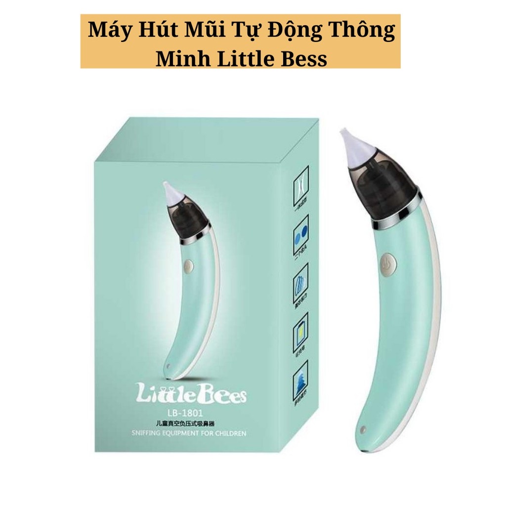 Hút mũi điện tử đầu mền cho bé LittleBees Máy Hút Mũi Tự Động Thông Minh Cho Bé Little Bess - Máy hút mũi điện tử tự động cầm tay Little bees cho bé thông minh đầu mềm 5 cấp độ