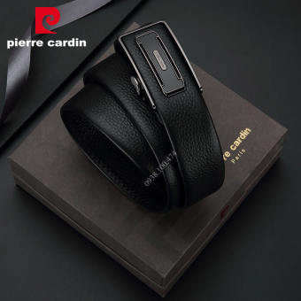 Dây nịt nam Pierre  Cardin chính hãng khóa kéo tự động da bò cao cấp