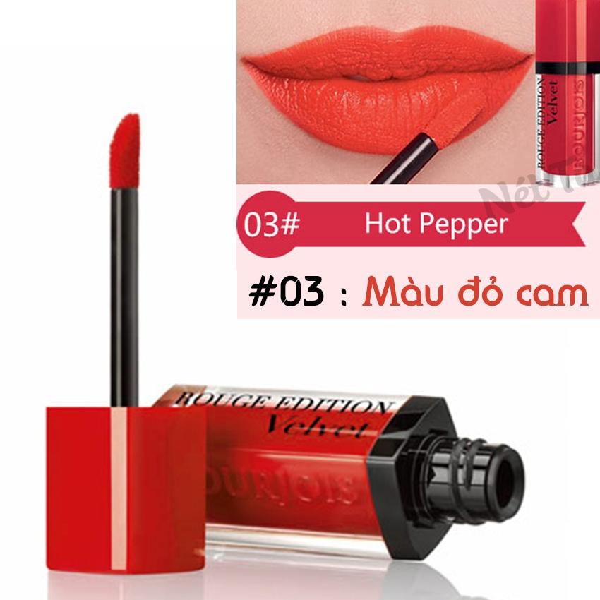 Son kem lì siêu bền màu Bourjois Velvet – Pháp